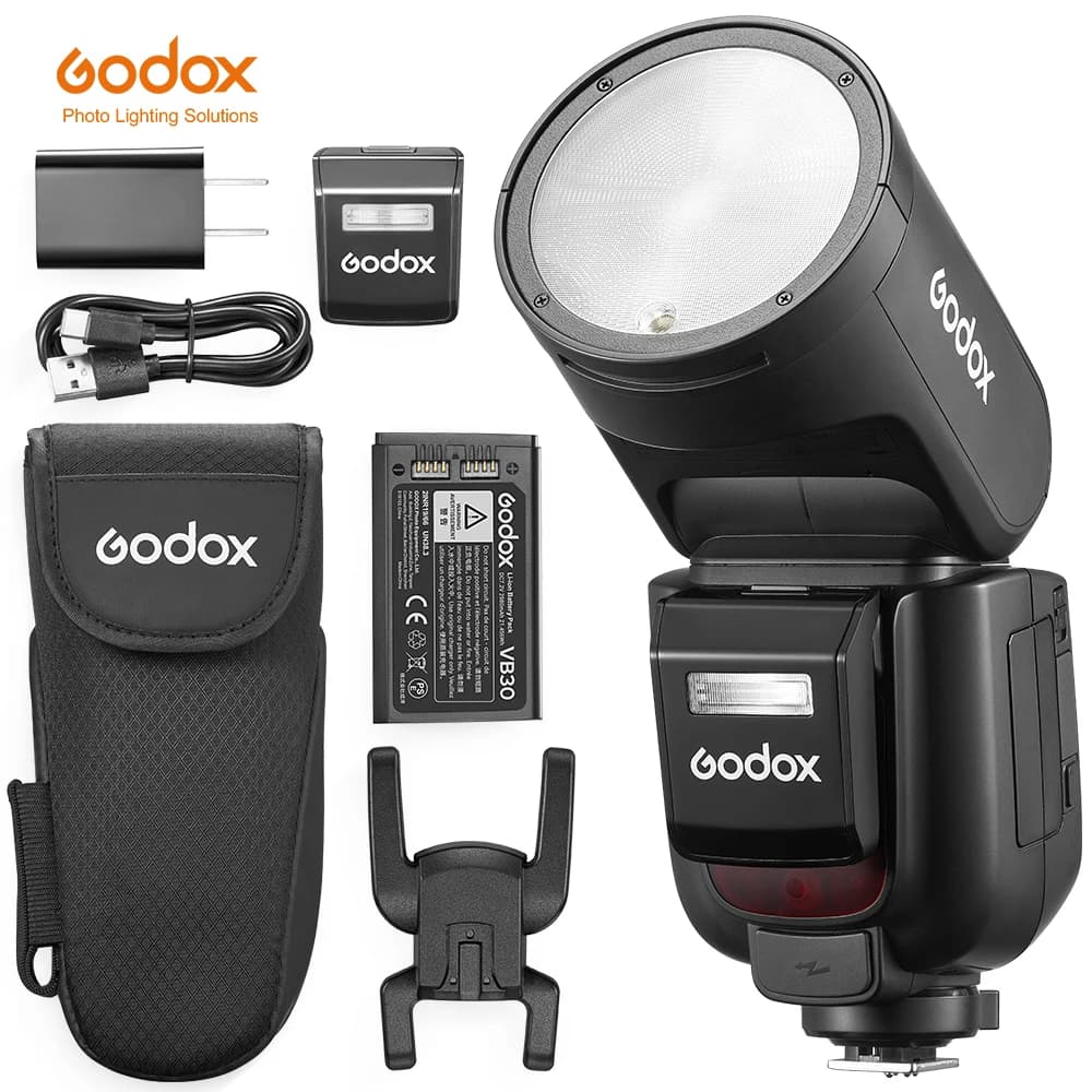 Godox V1 Pro V1Pro TTL Li-ion Round Head Camera Flash Wireless Transmission Speedlite Flash for Canon Nikon Sony Fuji Olympus