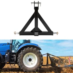 Trailer Towing 3-point Trailer Hitch Tractor Drawbar Hitch Adapter with 2" Receiver