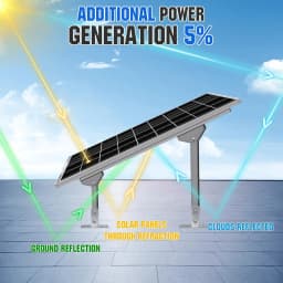 Bifacial solar panel 120W 18V monocrystalline Transparent solar panel for 12V batteries, photovoltaics for camper boat RV
