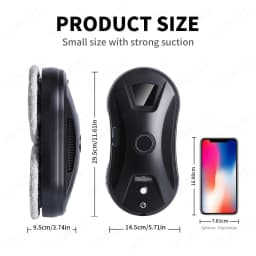 DIVEDEER YTK334 Window Cleaning Robot Water Spray Ultrathin Window Robot Vacuum Cleaner