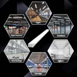 Pack of 3 Oeegoo LED Tube Light with Motion Sensor, 60CM/90CM/120CM/150CM 4000K Light, 110LM/W Ideal for Offices, Garages