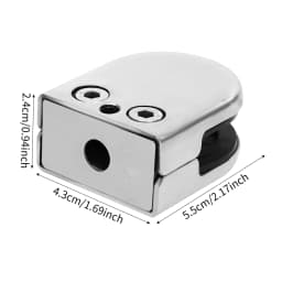 Glass Clamps with Rubber Gasket, 20 Packs, Stainless Steel, 8-10mm Glass Clip Holder for Staircase Railing