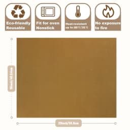 3pcs Heat Press Transfer Sheet PTFE Paper Non Stick Reusable Heat Resistant Craft Mat 16*20in