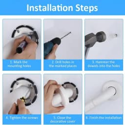 Non-Slip Stainless Steel Grab Bar, 35cm, Bathroom & Toilet Safety Handrail for Elderly, Kids, and Pregnant Women
