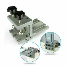 Dowel Jig Drilling Jig Guide Kit 6/8/10mm Hole Size Adjustable Aluminium Alloy