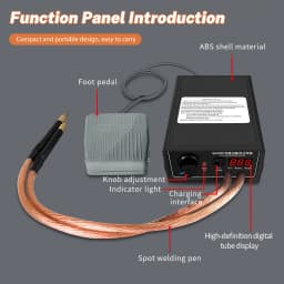 8000W portable mini spot welding machine kit DIY automatic machine 9600mA battery capacity adjustable spot welding tool