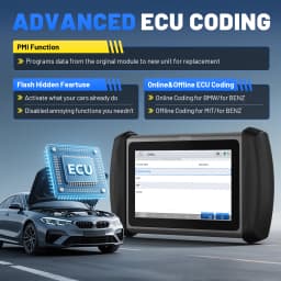 XTOOL IP819 Car Diagnostic Tools ECU Coding OBD2 Scanner VAG Guided Bidirectional Scanner 39+ Resets CAN FD DOIP FCA Protocols