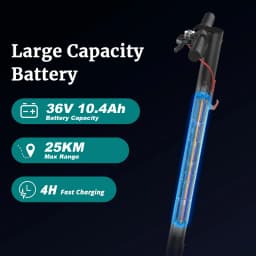 JUICEASE A1Tuya Electric Scooter Powerful Motor 36V 10.4Ah 35KM Long Range 8.5 Inch Foldable Smart APP Adult Commuter Portable Electric Scooter EScooter