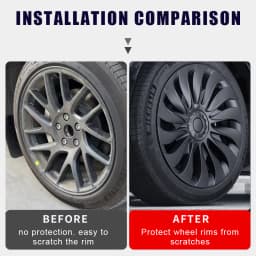 4PCS HubCap for New Tesla Model 3 Highland 2024 Performance Replacement 18 Inch Wheel Cap Automobile Full Rim Cover Accessories
