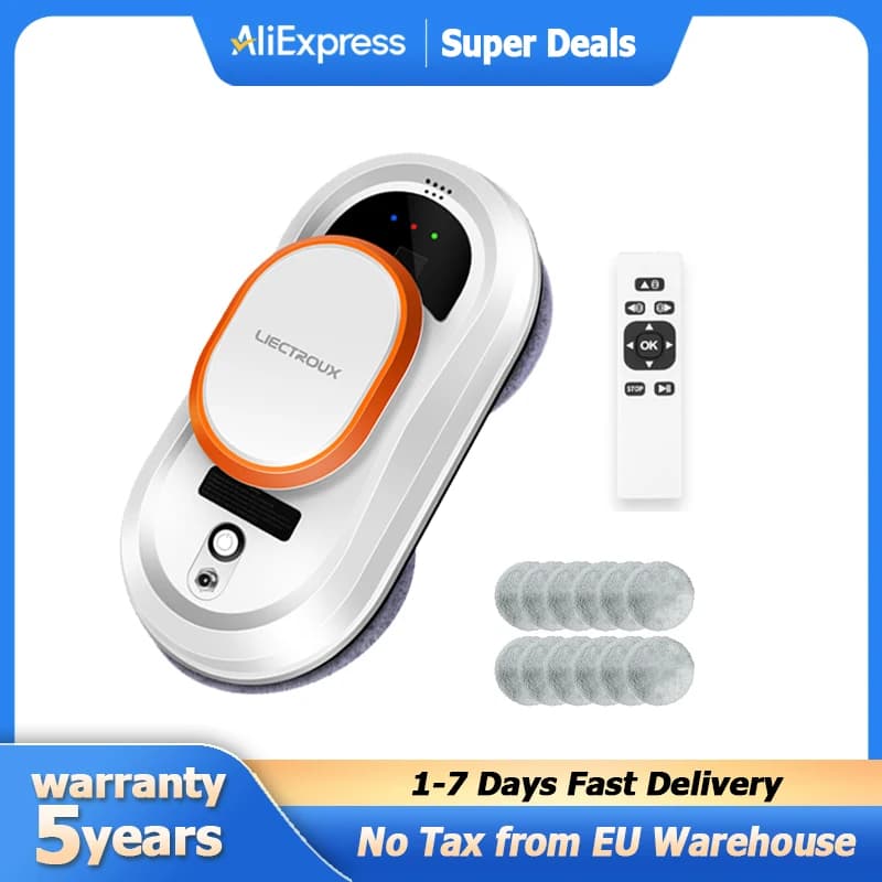 Liectroux HCR-09 Window Cleaning Robot,Robot Vacuum Cleaner for Window,Robot Window Cleaner,Electric Glass Wiper,Floor Mop Robot