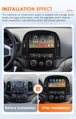 2Din Carplay Android Car Radio For Hyundai I30 i30 AT MT 2006 - 2011 Car Multimedia Player Navi GPS Autoradio 4G-LET RDS 6115