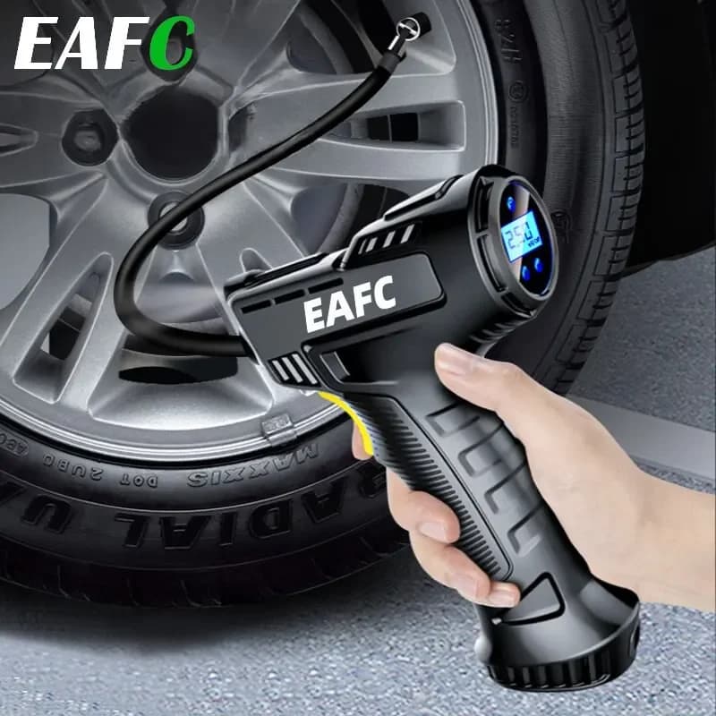 120W Wireless/Wired Handheld Air Compressor Inflatable Pump Portable Air Pump Tire Inflator Digital for Car Bicycle Balls