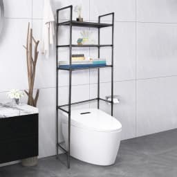 Storage Shelf for Bathroom Space Saver Over Toilet Rack Storage Organizer Rack Floor-to-ceiling Bathroom Rack Storage Accessory