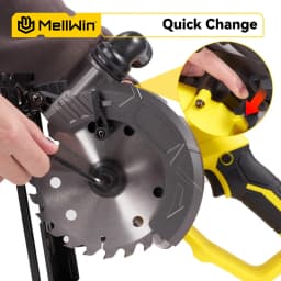 MELLWIN 6 Inch Brushless Circular Saw Rechargeable 45° Angle Adjustment Multifunction Cutting Machine For Makita 18V Battery Pin