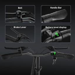 iScooter F2 10 inch Electric Scooter 7.8Ah Foldable Scooters for Adults, Maximum Range 30KM, with Seat and Basket