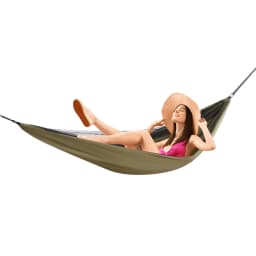 2.9*1.4m Outdoor Camping Hammock with Mosquito Net 200kg Load-bearing Capacity Hiking Travel Camping Hammock