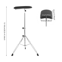 Adjustable Tattoo Armrest Stand 65-100cm - 0-100° Rotatable PU Cushion, Stainless Steel Arm Support Pillow, Ergonomic Hand Rest