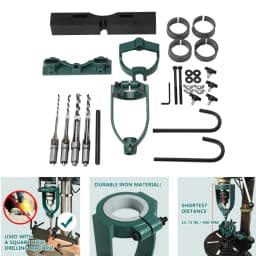 Mortising Machine Woodworking Mortise Tenon Tools Drill Press Locator Set for Circles Square Hole Chisel Drilling Machin