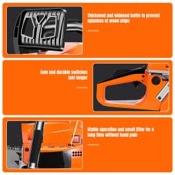 8500W Gas Chainsaw Gasoline Powered Chainsaws Chain Saw Gas 2-Stroke 52cc Heavy Duty 20" Blade Chainsaw Automatic oil injection