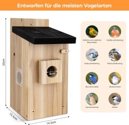 Real-time observation of nest construction 5 million pixel Outdoor Birdhouse camera DIY birdhouse nest box with camera