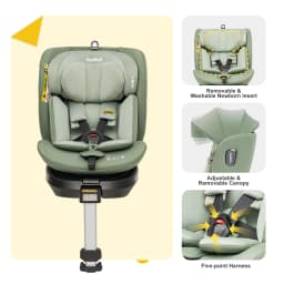 Jovikids Ranger 360° Swivel i-Size Support Leg Baby Car Seat 40-150cm