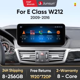 Junsun Qualcomm 665 Wireless CarPlay Android Auto Car Radio For Mercedes Benz E Class W212 E200 E230 E260 E300 S212 2009-2016