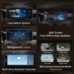 Junsun Qualcomm 665 Wireless CarPlay Android Auto Car Radio For Mercedes Benz E Class W212 E200 E230 E260 E300 S212 2009-2016