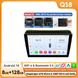 9" Hizpo 2Din Android14 Car Radio for Fiat Ducato Peugeot Boxer Citroen Jumper 4G BT GPS RDS DSP Auto CarPlay Snapdragon 6115