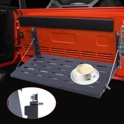 Car Rear Tail Door Racks Tailgate Table Foldable Storage Rack Luggage Shelf for Jeep Wrangler JK