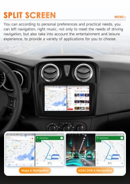 Hizpo Android Auto Radio For Renault Logan 2 2012-2019 Sandero 2 2014-2019 4G Car Multimedia GPS 2 Din Stereo CarPlay WIFI DSP