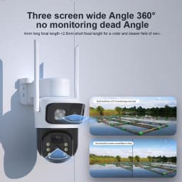 6K 12MP HD Solar Camera Wifi Outdoor IP Wireless Security CCTV Surveillance PTZ Night Vision PIR Human Detection Cam
