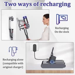 For Dyson V8 6000mAh Battery 21700 Cell Replacement Battery For Dyson V8 Absolute V8 Animal SV10 Handheld Vacuum Cleaner