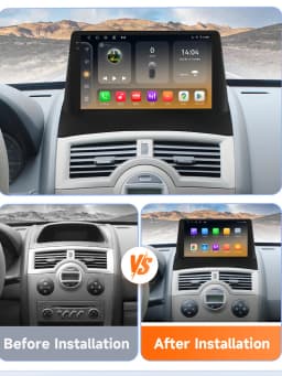 OSSURET CarPlay Android 14 Car Multimedia Video Player For Renault Megane 2 2002-2009 Navigation GPS 2din 4G autoradio RDS 6115