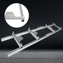8.8 Ft Professional Chainsaw Milling Rail System Durable Aluminum Ladder Guide Set for Log Wood Chip Cutting Compatible