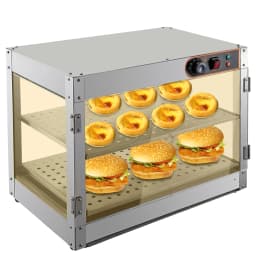 Bymaocar 30-85 °C 800W Warming Cabinet Display Cabinet Hot Counter Attachment Food Insulation Heating Cabinet Food Warmer