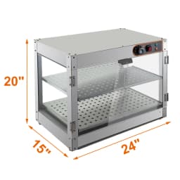 Bymaocar 30-85 °C 800W Warming Cabinet Display Cabinet Hot Counter Attachment Food Insulation Heating Cabinet Food Warmer