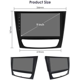 9" Hizpo Android Car Radio for Mercedes Benz E-Class W211 W219 G-Class W463 CLK W209 2001 - 2009 RDS DSP GPS BT 4G Auto CarPlay
