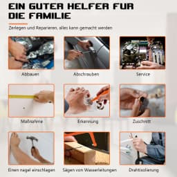 Tool Kit Set Box 102 Pieces, Home Repair DIY Tools Box, Basic Hand Toolbox Sets for Home, Universal and Household