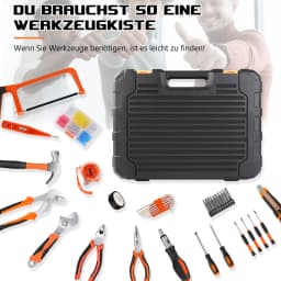 Tool Kit Set Box 102 Pieces, Home Repair DIY Tools Box, Basic Hand Toolbox Sets for Home, Universal and Household
