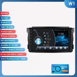 Hizpo 9" Smart Car Systems Radio For Smart Fortwo 451 2005 - 2010 4G Multimedia Player GPS 2din Autoradio Carplay Android Auto