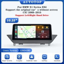 AUTOTOP Car Multimedia Player Wireless CarPlay Android Auto Radio for BMW X1 E84 2009-2015 10.25" 1920*720 IPS Touch Screen GPS