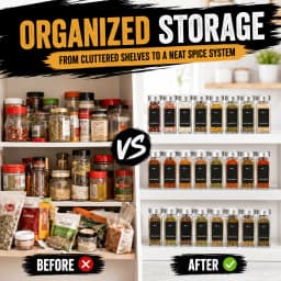 24/35 Pcs Square Spice Jars with Stainless Steel Lids, 120ml Spice Containers Set with Funnel & Labels, Spice Organizer Storage