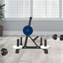 Weight Plate Holder Rust-Proof Weight Plate Bearing Rack Space Saving Vertical Weight Plate Bearing Rack for Home/Gym