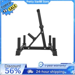 Weight Plate Holder Rust-Proof Weight Plate Bearing Rack Space Saving Vertical Weight Plate Bearing Rack for Home/Gym