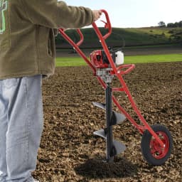 52CC 1.46KW Earth Drill with Wheel Auger Bit Portable for Fence Post Planting Excavation Projects