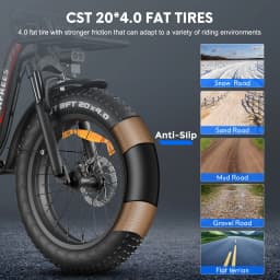 Fafrees F20 Max Folding Electric Bicycle Adults 20x4.0 inch Fat Tire Mountain bike with 48V 30Ah Battery 110-150km Range