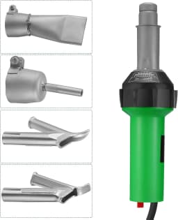 1600W Plastic Welding Gun AC 220V Hot Air Blower Heat Torch Welder Nozzle Rolling Plastic Welding Machine Used For PP PVC Bumper