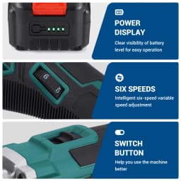 Drillpro Electric Brushless Oscillating 6 Speed Trimmer Saw Electric Grinder Multifunction Power Tool For Makita 18V Battery