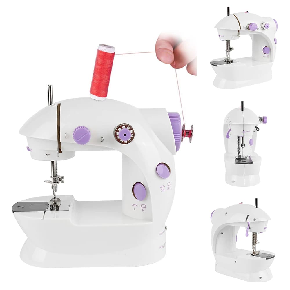 Mini Sewing Machine, Portable Sewing Machine with Light, Electric Sewing Machine, Easy to Use for Beginners and DIYers