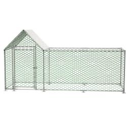DIY Chicken Coop,Pet Enclosure Rabbits Guinea Pigs Metal Cage Expansion 3x1x1.5m Puppy Kennel House Exercise Training Dogs House